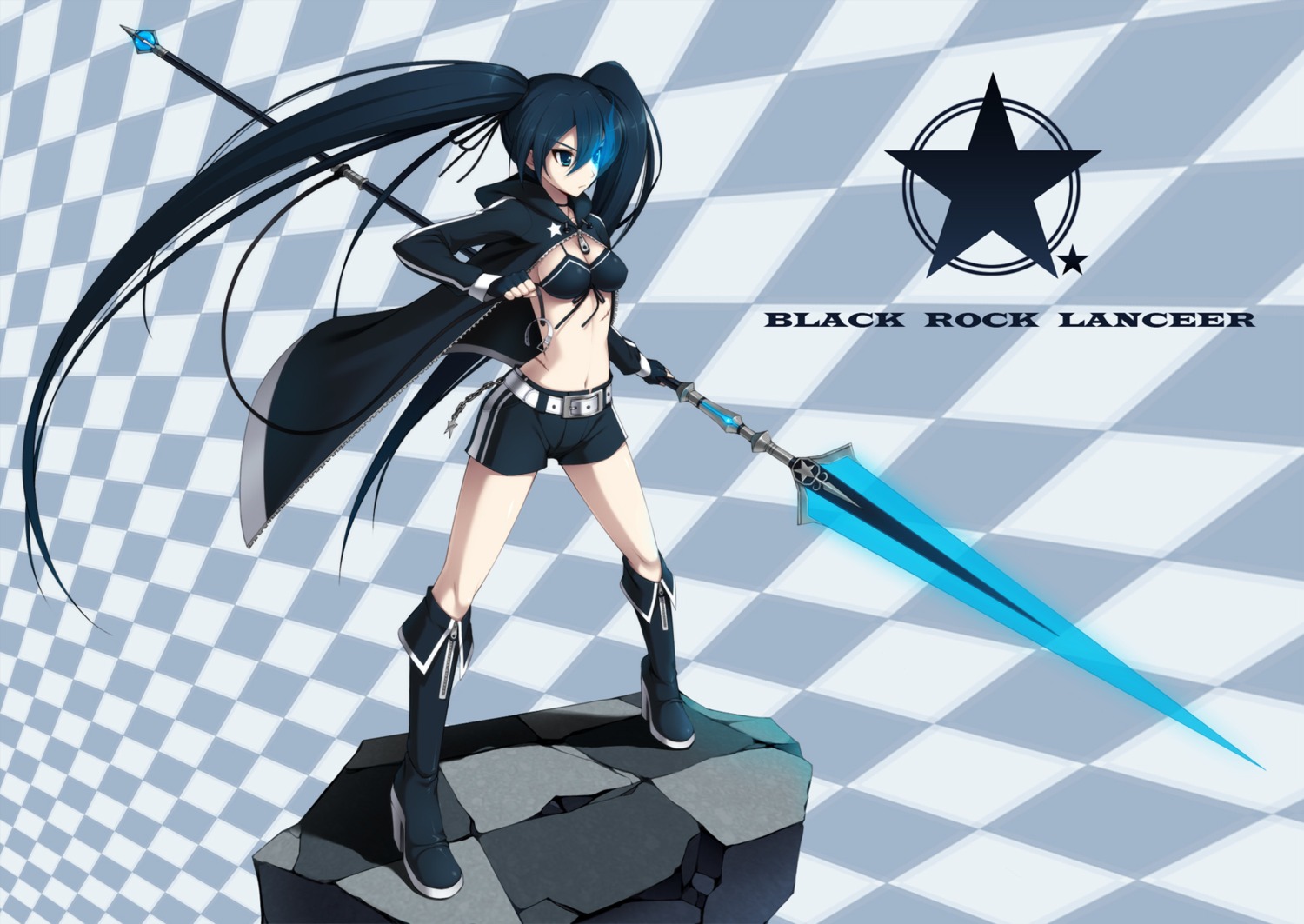 Cygnus Black Rock Shooter Vocaloid Black Rock Shooter Character Bikini Top Swimsuits 147263 9210